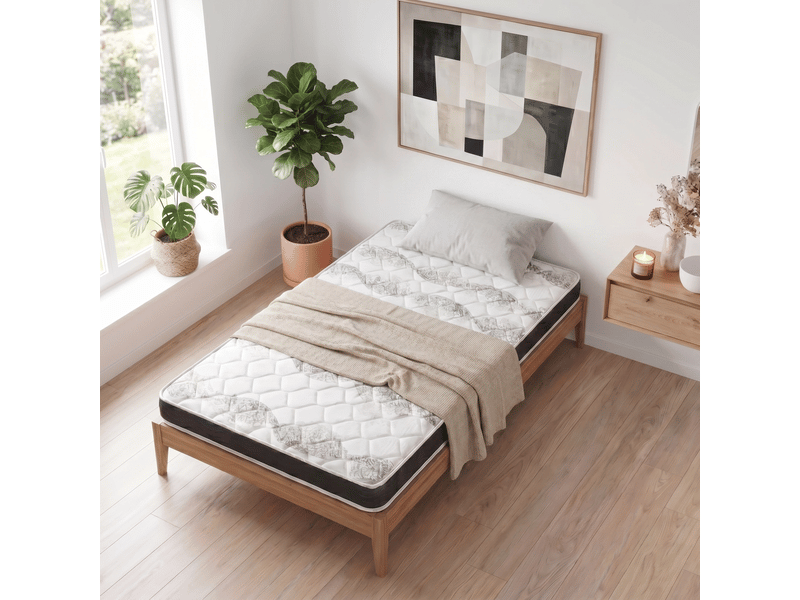 (europe) matelas 140x190 memo  - épaisseur 14cm - zones de confort mousse adaptative - gris IZTOSS - Conforama C