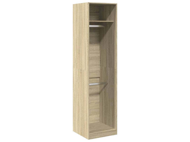  Garde-robe chambre, armoire de rangement chêne sonoma 50x50x200 cm bois d'ingénierie  - Conforama A