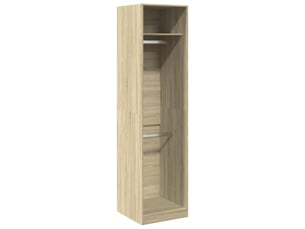 Garde-robe chambre, armoire de rangement chêne sonoma 50x50x200 cm bois d'ingénierie