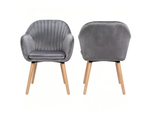 Chaise de salle à manger fauteuil relaxant chaise repas structure stable accoudoirs d'appoint