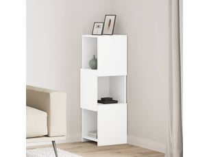 Meuble d'angle, meuble de rangement salon 30,5x30x95cm bois d'ingénierie