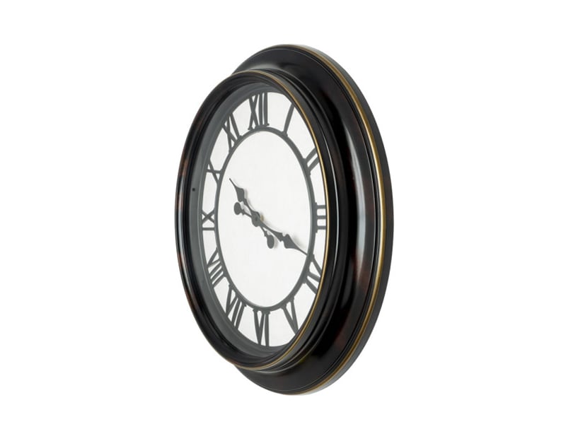  Horloge murale fabrilamp almita ø 60 cm noir 192610027 - Conforama C