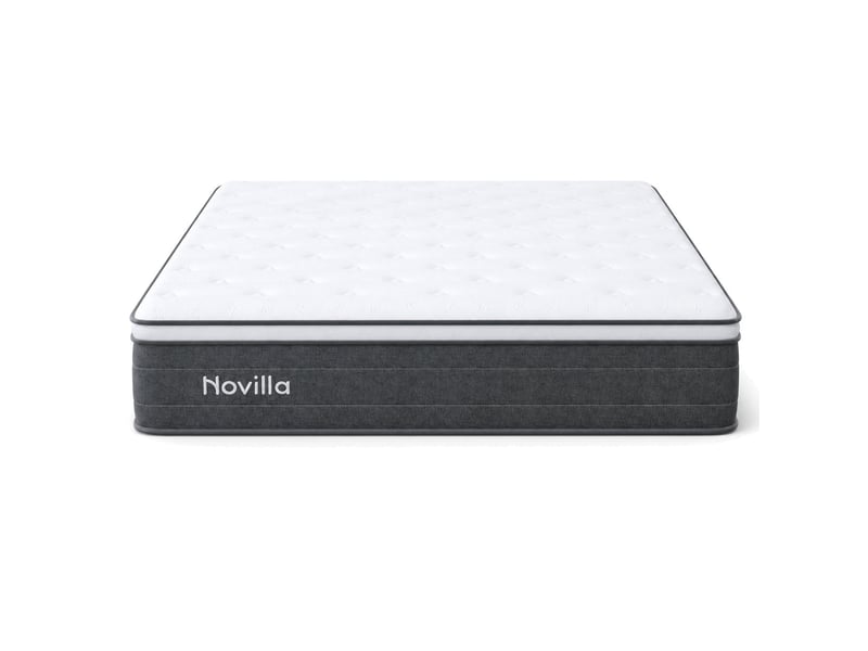  Novilla matelas en ressorts 140 x 200 cm, épaisseur 25 cm, réversible, 7 zones, tissu oeko-tex  - Conforama A