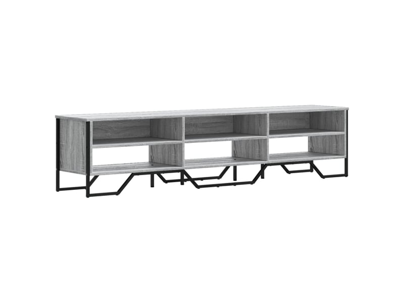  Meuble tv - banc tv - meuble de rangement sonoma gris 180x34x41 cm bois d'ingénierie  - Conforama A