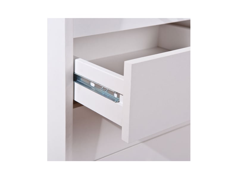  Meuble de rangement 4 tiroirs avec roulettes blanc - process  - Conforama D