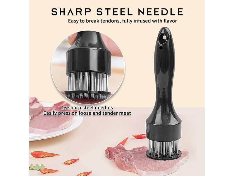  1 pièces attendrisseur d'aiguille à viande, attendrisseur à viande, aiguille à steak, convient pour cuisiner diverses viandes dans la cuisine - noir NO Commercial reference - Conforama E