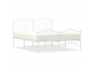 Lit 2 places 135x190 cm    coloris blanc