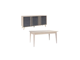 Buffet 2 porte(s) 3 tiroir(s) <strong>MEUBLORAMA</strong> <strong></strong> - 180 cm coloris bois clair