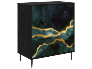 Commode 1 tiroir(s)    <strong></strong> <strong></strong> coloris noir largeur 66 cm