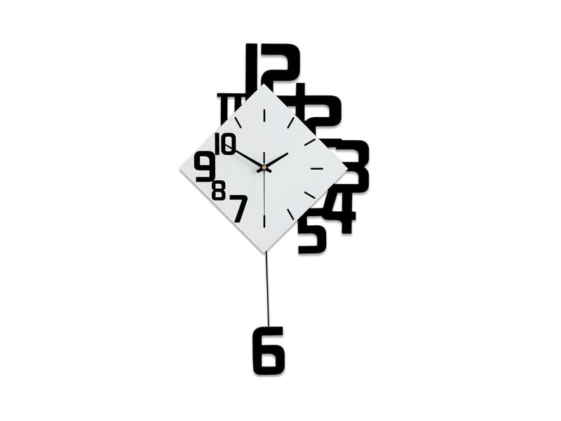  Horloge murale créative en bois – style art déco élégant pour salon, chambre et salle à manger  - Conforama A