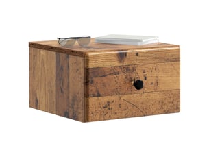 Table de chevet - cabinet de chevet - table de nuit mural bois ancien 34,5 x 33 x 20 cm