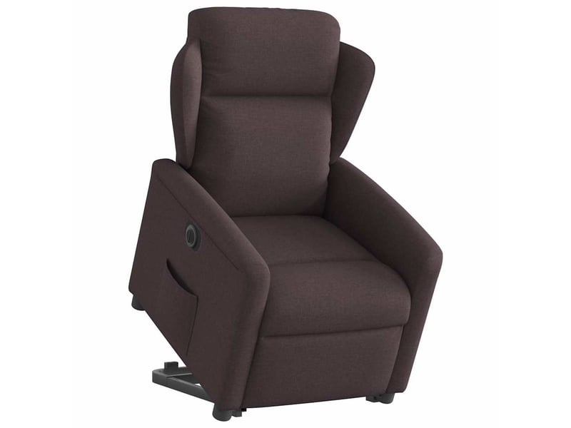  Fauteuil inclinable électrique, fauteuil relax salon marron foncé tissu shl84902  - Conforama C