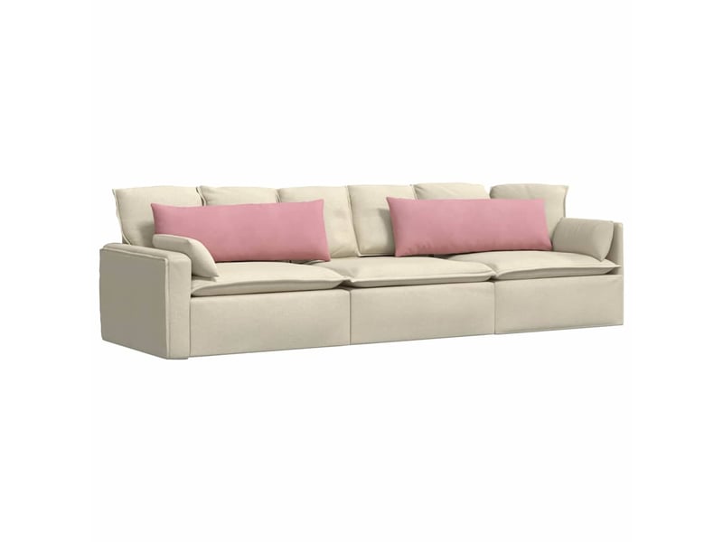  Lot de 2 coussins de canapé, coussins décoratifs rose 120 x 40 cm cf59144  - Conforama C