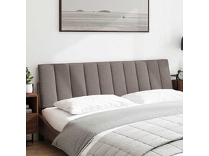Coussin de tête de lit, coussin décoratif hanko taupe 180 cm tissu