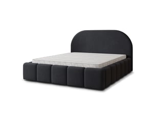 Lit coffre 200x200 cm MASSENO coloris noir