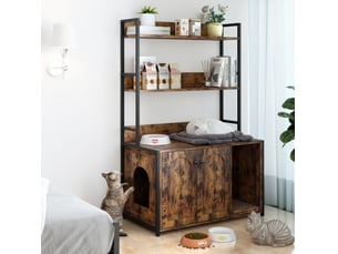 Bibliotheque coloris marron VIVRYN - 89.5 cm x 132 cm