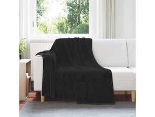 Plaid canapé noir 150x200 cm 0.78 kg polaire