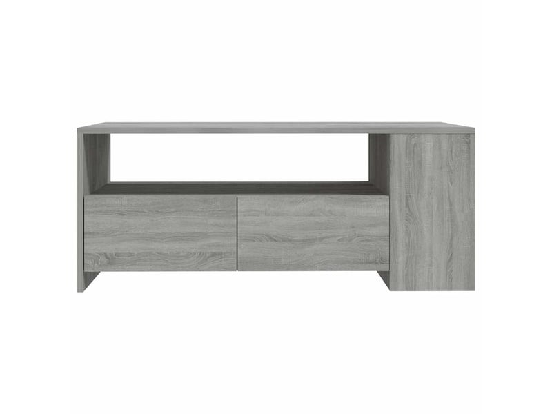  Table basse - table de salon - table à thé sonoma gris 102x55x42 cm bois d'ingénierie  - Conforama C