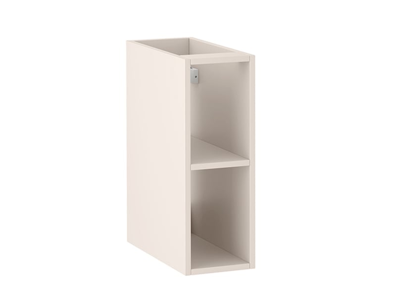 Meuble sous vasque suspendu avec 2 étagères et plan 2t novo l.120 cm cachemire mat - Conforama E