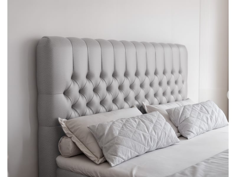  Lit adulte alba plus - 200x200 cm - matelas ressorts + surmatelas - coffre de rangement - éco-cuir résistant gris ALBA PLUS - Conforama D