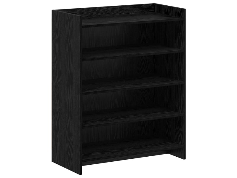 Meuble à chaussure, cabinet à chaussures avec stockage chêne noir 73,5x36x92 cm shl9051  - Conforama A