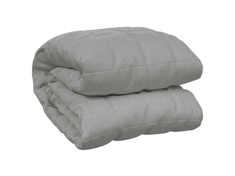  Couverture lestée adulte gris 150x200 cm 7 kg tissu shl58655  - Conforama A