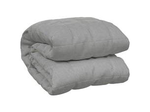 Couverture lestée adulte gris 150x200 cm 7 kg tissu shl58655