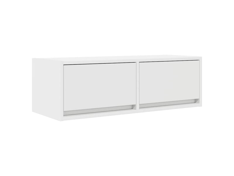 Meubles tv - banc tv - meuble de rangement 2 pcs blanc 80x31x25,5 cm bois d'ingénierie  - Conforama E
