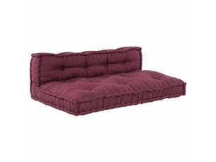 Coussin de canapé sur palette, coussin de chaise 2 pc tissu marron cf54205