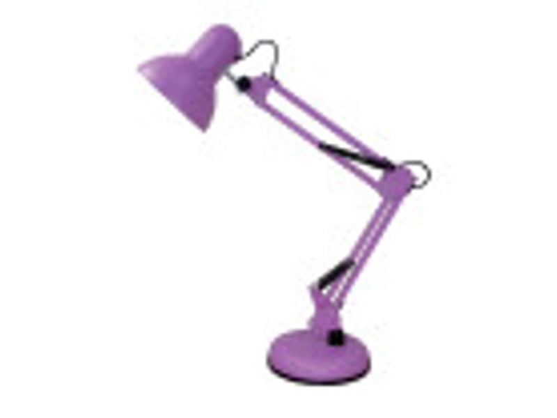  Lampe de bureau fabrilamp viar violet 1 x e27 articulée orientable 55x12.5x14 cm 246471018 - Conforama B