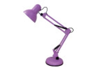 Lampe de bureau fabrilamp viar 1 x e27 violet 55 x 12,5 x 14 cm articulée orientable
