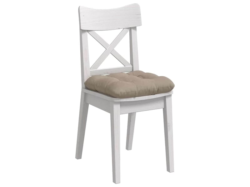  Lot de 4 coussins de siège, coussins décoratifs tissu en microfibre taupe 40 x 40 cm cf59975  - Conforama C