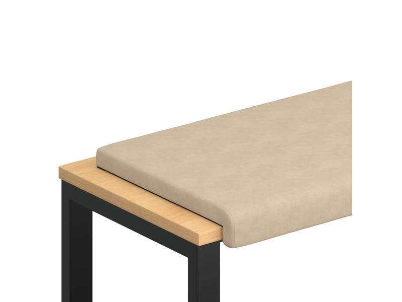  Coussin de banc, coussin d'assise, coussin de canapé microfibre crème profondeur 35 cm cf52882  - Conforama A