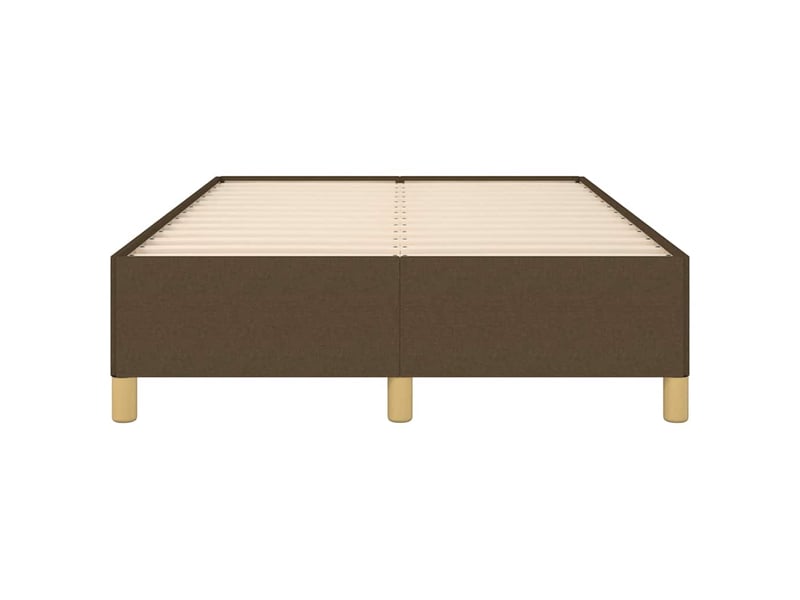  Lit double- lit adulte -  cadre de lit sans matelas marron foncé 120x190 cm tissu  - Conforama D
