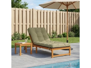 Coussin de transat, coussin pour bain de soleil vianen 100 % polyester vert clair cf56366