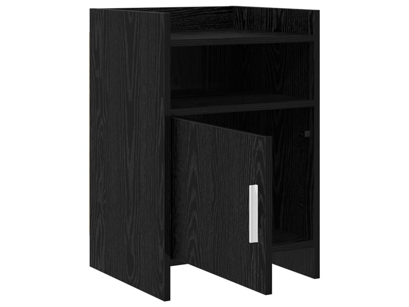  Tables de chevet - cabinet de chevet - table de nuit 2 pc chêne noir 40 x 36 x 60 cm  - Conforama D