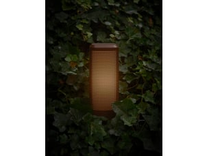 Potelet sidara 45  aluminium seaside marron metallise ,  h. 45 - ip54 - e27  nordlux extérieur