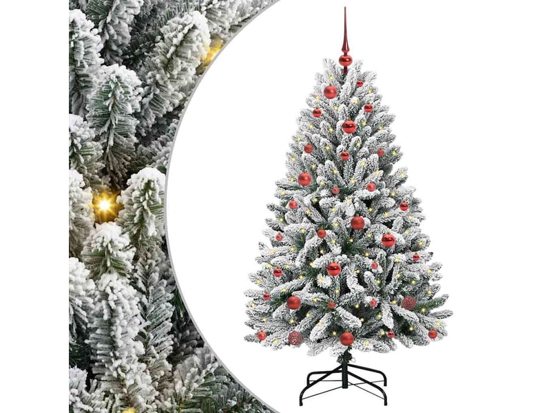  Sapin de noël - arbre de noël artificiel 150 cm 150 led blanc chaud  - Conforama A