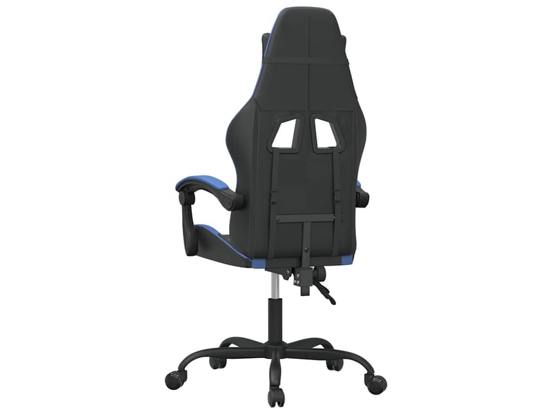  Chaise de jeu, chaise gaming, fauteuil de jeu pivotante noir et bleu similicuir cf27878  - Conforama E