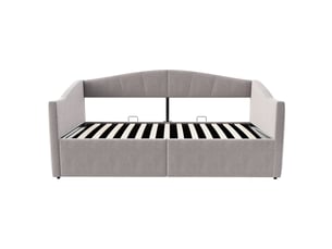 Lit banquette 90x200 cm MAISONORA coloris gris