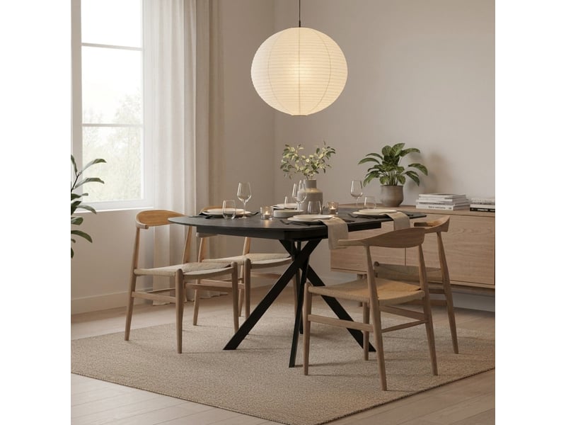  Table extensible en céramique pour cuisine et salon 120x80120 drift - gris foncé  - Conforama B