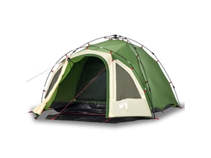 Tente de camping, tente à dôme 3 personnes vert libération rapide shl51304