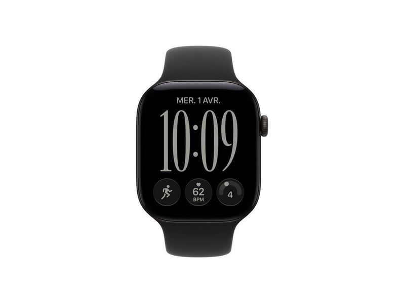  Montre connectee gps + cellular 46mm aluminium noir bracelet sport noir ml MJG94ZRA - Conforama B