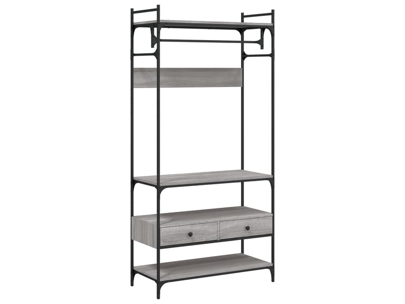  Armoire à tiroirs, commode sonoma gris 89x39x184,5 cm bois d'ingénierie  - Conforama A