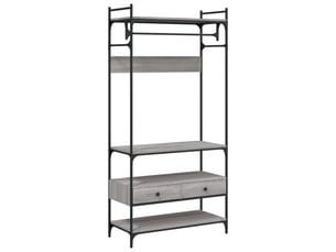 Commode 1 tiroir(s) <strong></strong> <strong></strong> coloris gris largeur 89 cm