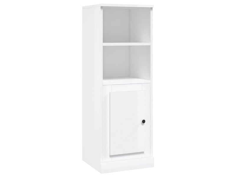  Buffet haut - bahut - meuble de rangement blanc brillant 36x35,5x103,5 cm bois d'ingénierie  - Conforama A
