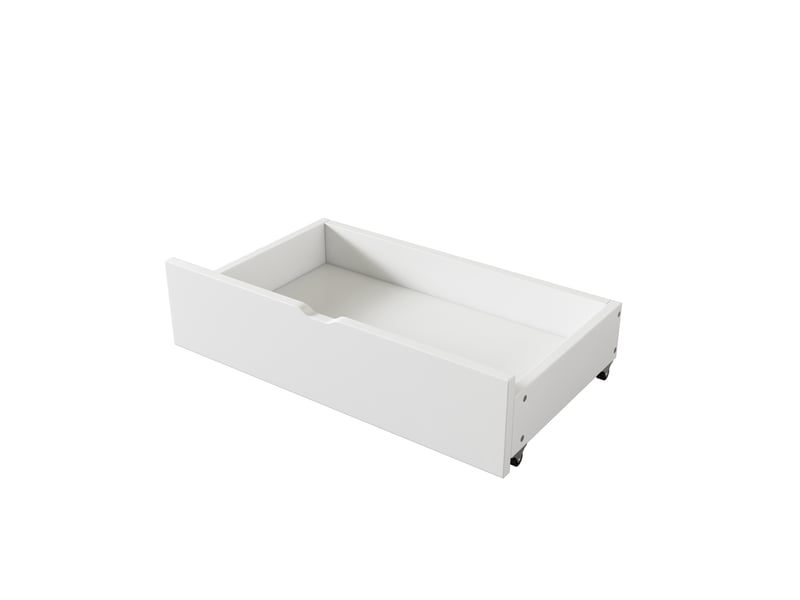  Lit banquette 90x200 cm blanc avec deux tiroirs et compartiments de rangement  - Conforama W