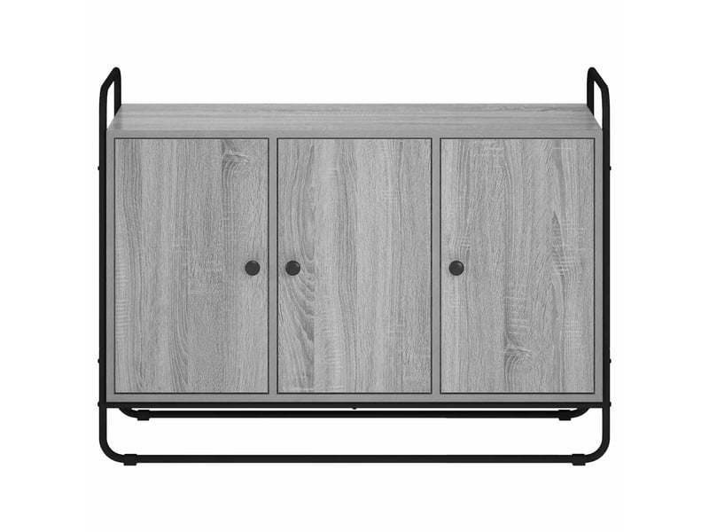 Buffet salon, buffet de rangement sonoma gris 102x35x75 cm bois d'ingénierie shl43116  - Conforama D