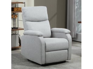 Fauteuil relax manuel WISHDOR Coton / Polyester gris
