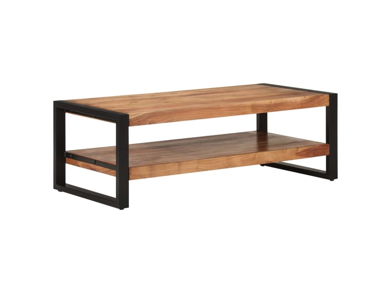  Table basse - table de salon - table à thé 120x55x40 cm bois massif d'acacia  - Conforama B